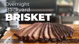 Overnight Backyard Brisket | My favorite way to cook a brisket on a pellet grill