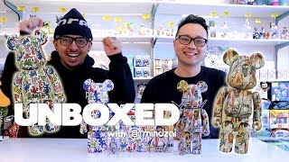 Unboxing Keith Haring and Jean-Michel Basquiat METAL 200% Bearbricks!! -  Unboxed EP47