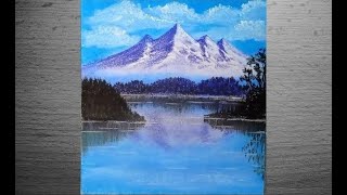 How to draw landscape by soft pastel/ How to draw scenery by soft pastel/ Step by step drawing/ screenshot 1