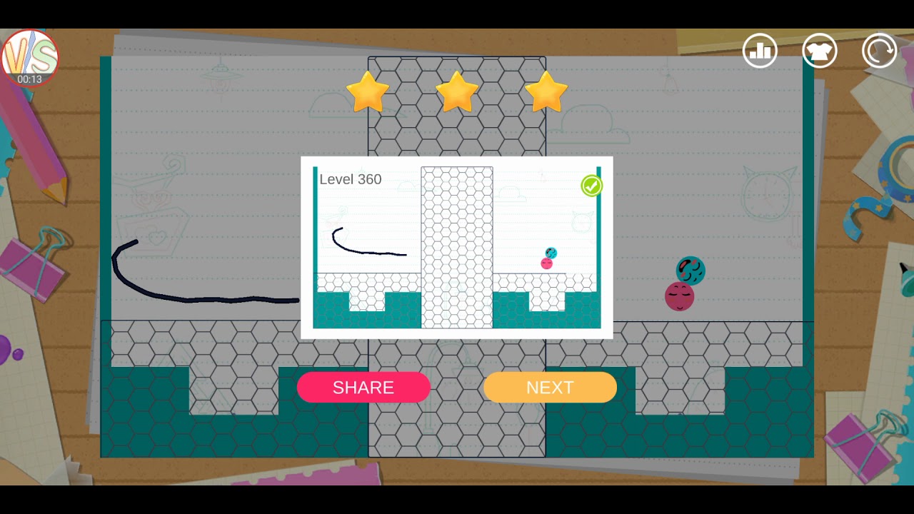 Love Balls Level 360 Solution 3 Stars