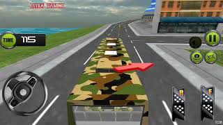 CITY ARMY BUS US SOLDIER TRANSPORT GAME | BUS GAMES | ANDROID GAMEPLAY screenshot 4