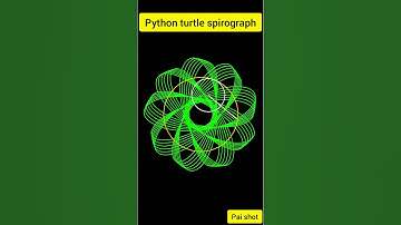 Awesome spirograph animation with python turtle  #shorts😝😝
