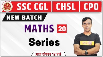 SSC CGL/CHSL 2020 || MATHS || By Vikas Parashar Sir | Class 20 | Series