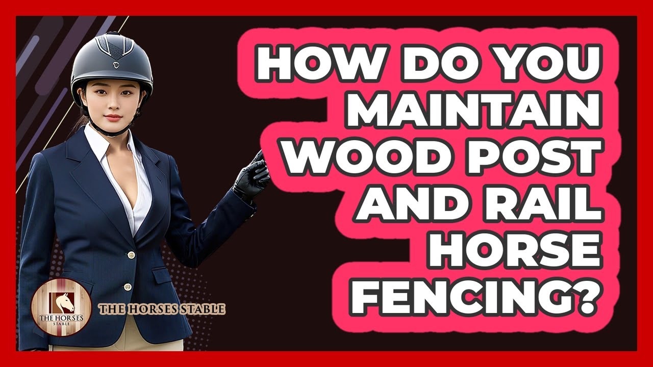 How Do You Maintain Wood Post And Rail Horse Fencing?