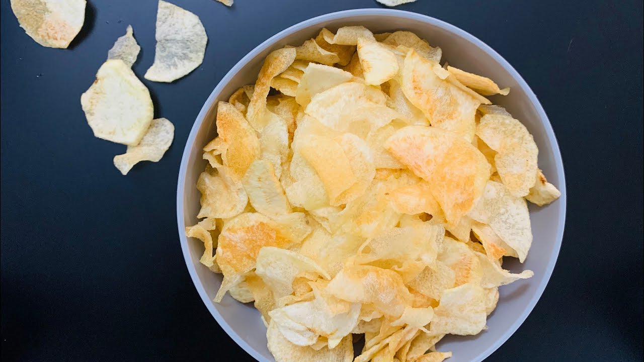 Potato chips recipe Salt chips recipe Homemade potato chips without