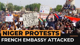 Niger coup supporters attack French embassy | Al Jazeera Newsfeed Update