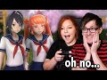 My wife plays yandere simulator for the first time