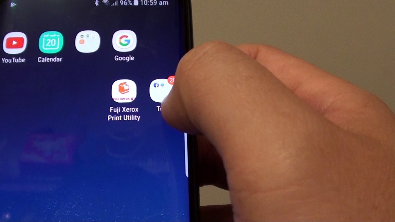 Samsung Galaxy S8 How To Create A Folder On Home Screen And Group Apps