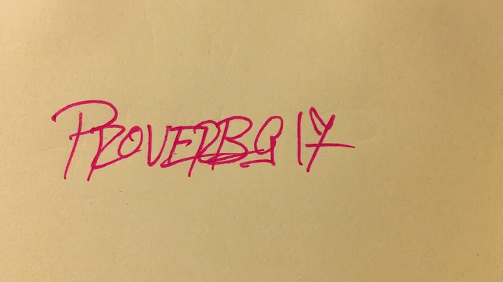 PROVERBS 17:1-28 The Consequences of Being a Fool (1/1)