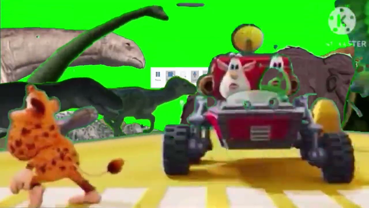 Animals stampede green screen part 4