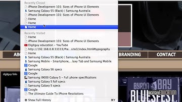 Muse one page Mobile Web Site Part 9 set up