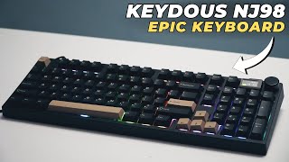 Best sounding keyboard 2024? Keydous NJ98 Unboxing I Review I Typing test I Gaming