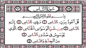 سورة الناس مترجمه اسباني Surah Al-Nas con traducción al español