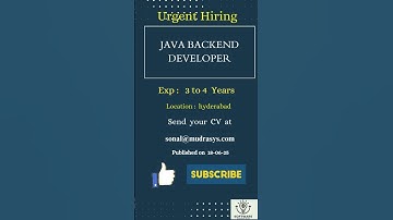 Java Backend Developer#hyderabad#bangalore #pune #java #developers #usa #india #viral #shorts #reels