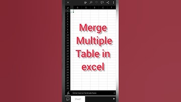 How to merge multiple tables in Excel ?? #shorts #exceltutorial #excel #exceltricks #exceltips