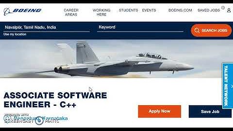 🔥👍Boeing Hiring Process - 2021 | Associate Software Engineer | 0–2 years | C, C++, Python| Apply Now