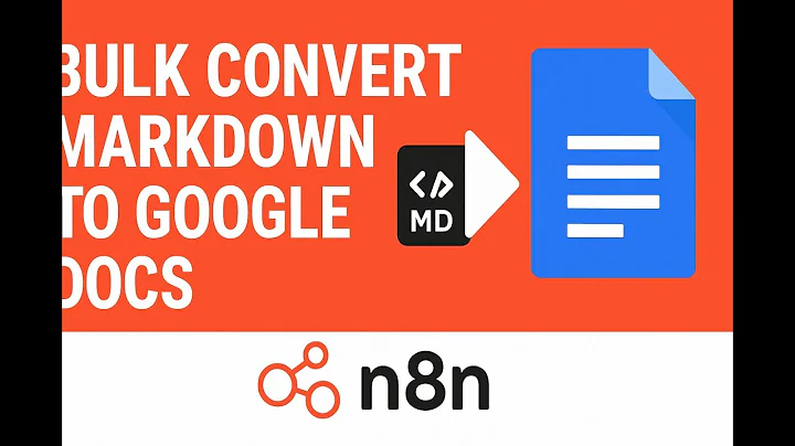 Convert a Folder of Markdown Files to Google Docs — Automated Workflow Tutorial (n8n)