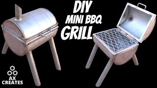 How To Make a Mini BBQ Grill || DIY Mini BBQ Grill From Stainless Steel