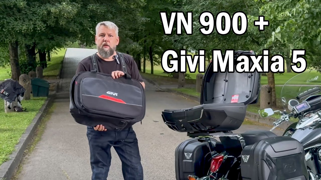 Ceļošanas ērtība ar motociklu un Givi Maxia 5