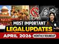 Legal Current Affairs 2026 | APRIL Month Legal Updates | Supreme Court News | Judiciary By PW