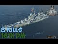 World of WarShips | Atlanta  | 8 KILLS | 161K Damage - Replay Gameplay 1080p 60 fps