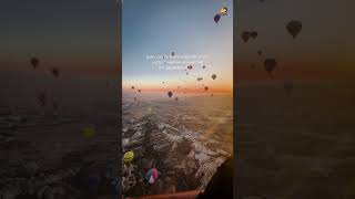 Hot air balloon ride in Cappadocia, Turkey