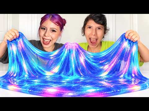 GIANT SLIME CHALLENGE ON THE GROUND 🫣 ?! Hiding from my dad