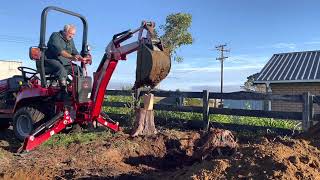 Massey Ferguson GC1725M removing tree stump’s