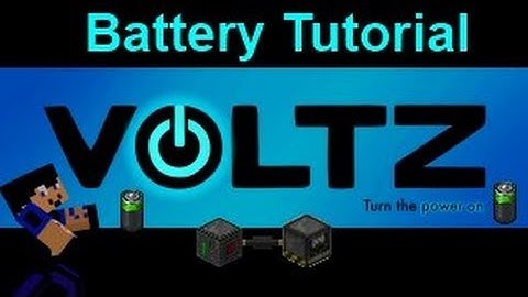 Voltz Tutorial: How to make and charge a battery (Coal Generator)