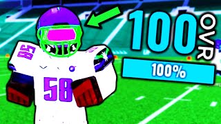 How I Became 100 OVERALL in Ultimate Football! (ROBLOX)