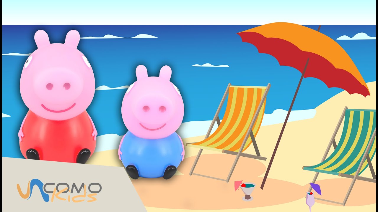 A la playa con Peppa Pig