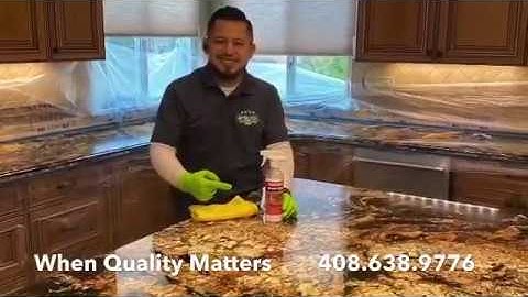 Granite Countertop Deep Cleaning, Polish and Sealing Detail Pro Plus San Jose CA
