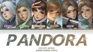 (아스트라 ASTRA) PANDORA COLOR CODDED LYRICS