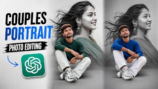 Trending Couples Portrait Photo Editing Chatgpt | chatgpt photo editing telugu  screenshot 5