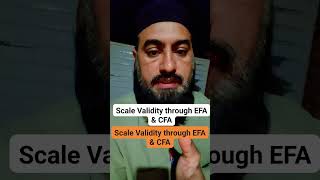 Scale Validity: EFA & CFA Guide for Researchers