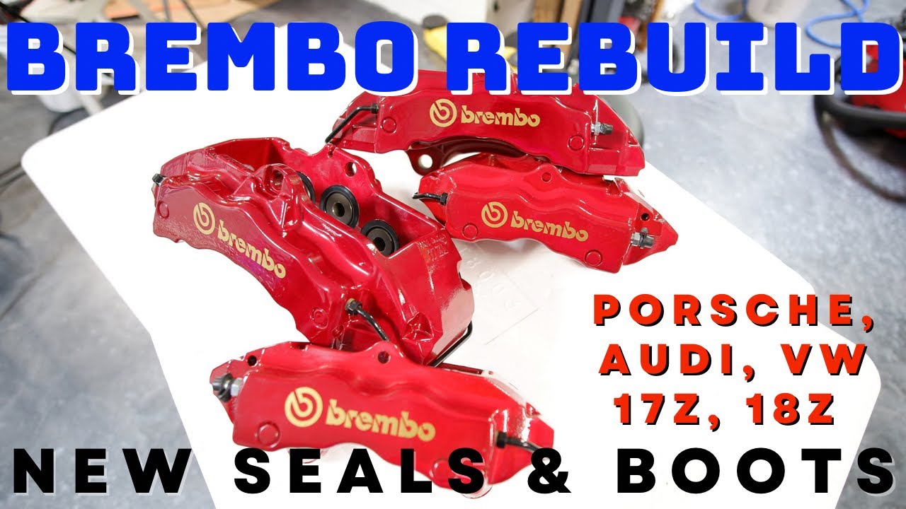 Brembo 18Z Caliper (Porsche 6 Pot) - Brembo Brake Pads