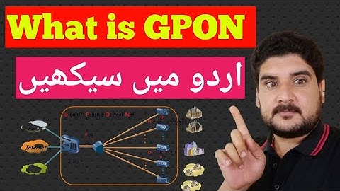 What is GPON technology? Gigabit passive optical Network in (Urdu)