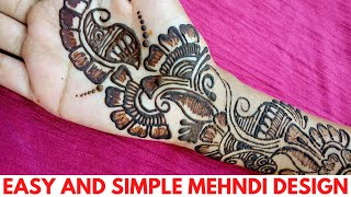 New latest Beautiful Easy and Simple Arabic Mehndi Design for Front hands | EID - Rakhi Special 2020 screenshot 5