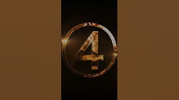 [NO COPYRIGHT ANIMATION] 5-second Countdown Timer in Fire with Sound Effect 4k