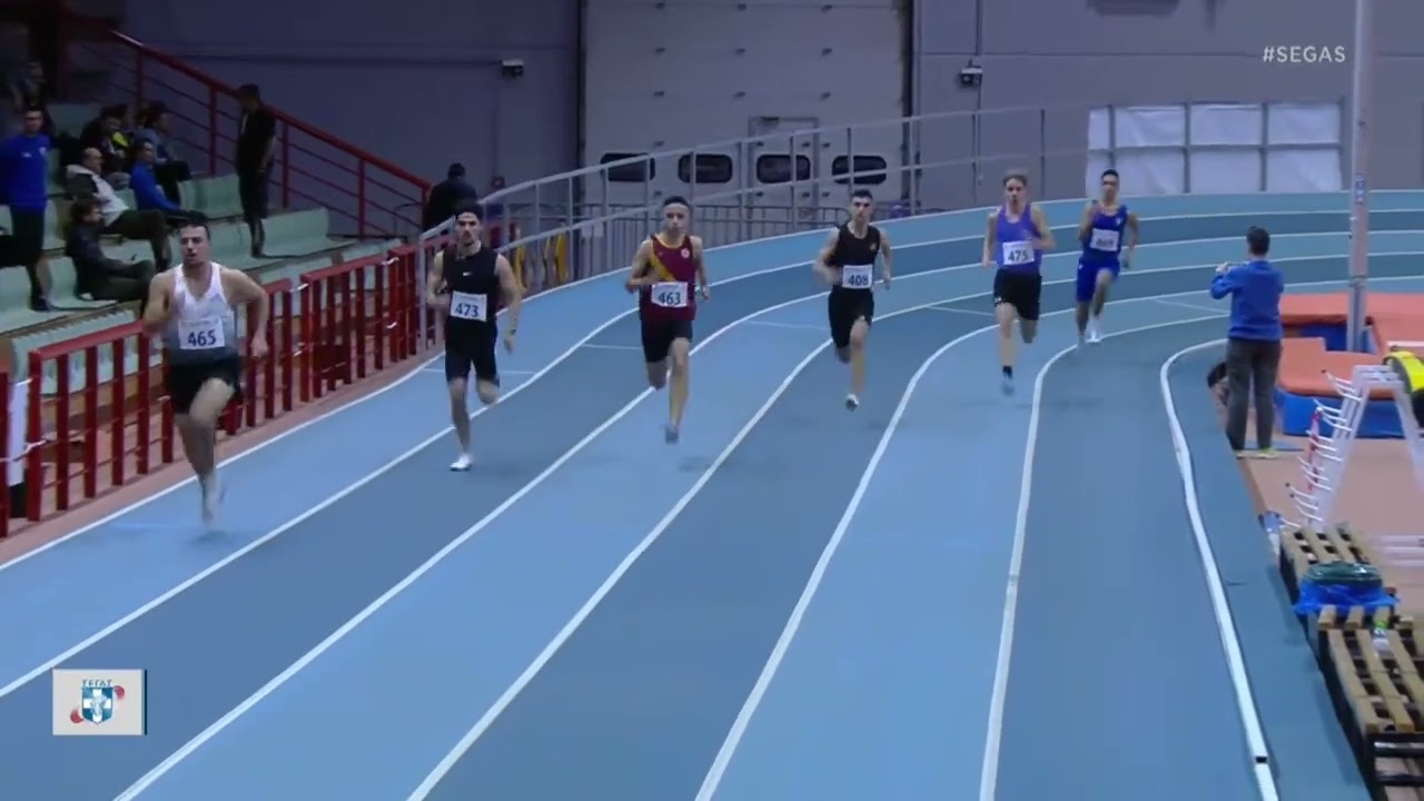 22/2/2026 Νίκος Κεφαλάκης 400μ 51.37 Ημερίδα Παιανία