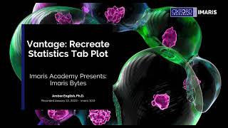 Details Vantage - Recreate Statistics Tab Plot Update