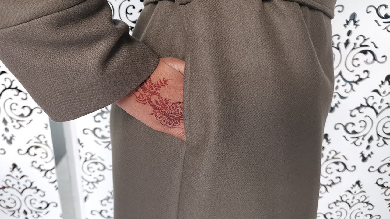 طريقة خياطة جيب الجانب الخفي بجميع مراحله وبطريقة إحترافية