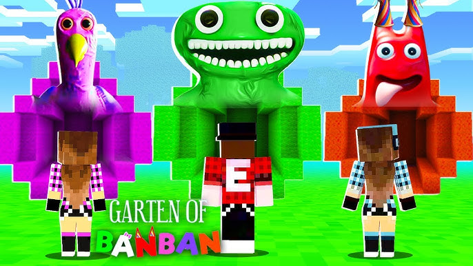 CONHEÇA os PERSONAGENS de GARDEN OF BANBAN 3 no MINECRAFT 