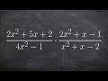 Multiplying rational expressions