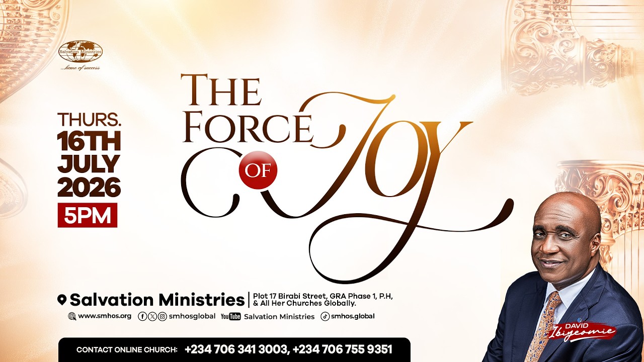 The Force of Joy | Midweek Service | Thursday, 16th July 2026