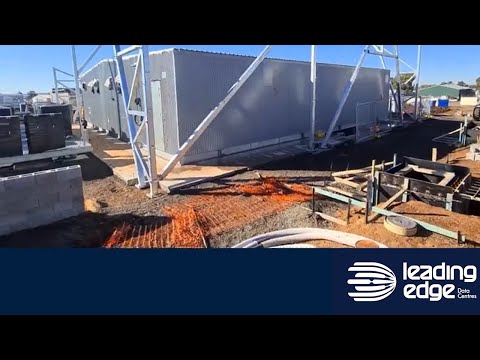 Leading Edge Data Centres Dubbo Construction Video - video from Leading Edge DC