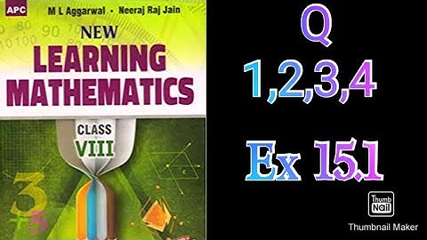 Class 8th |Ch 15 Mensuration Ex 15.1| New learning maths | Ml aggarwal, Neeraj Jain| Q 1,2,3,4