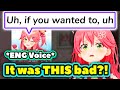 *Voice Included* Miko Reacts to Her Voice Packs & Cringes 【ENG Sub / hololive】