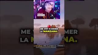 Rubius se come LA MANZANA 🍎  #rubiusclips #karmaland #karmaland5 #quackity #clips #minecraft #twitch
