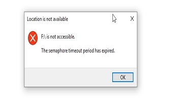 Error 0x80070079: The Semaphore Timeout Period Has Expired